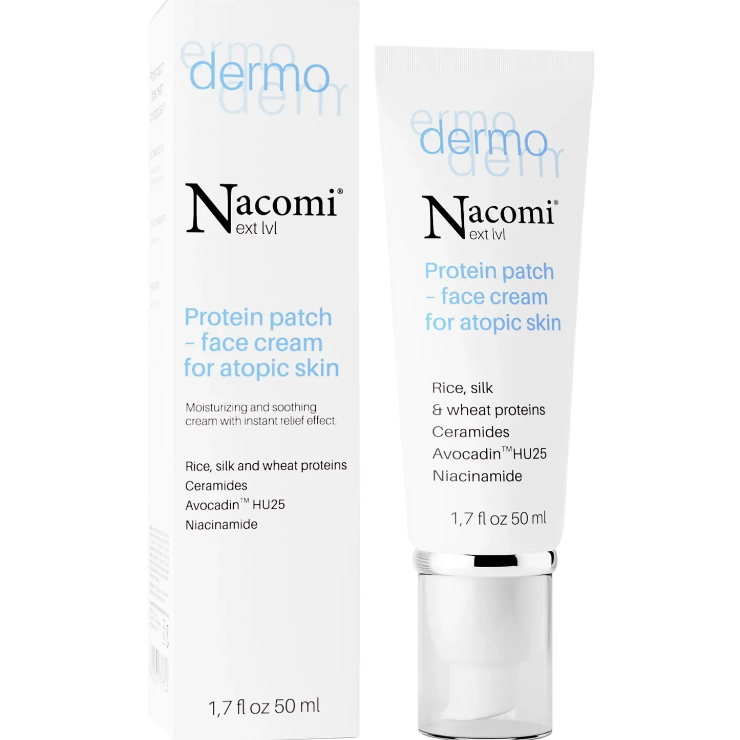 Nacomi - Dermo - Proteinowy Plaster - Krem do Skóry Atopowej - 50ml