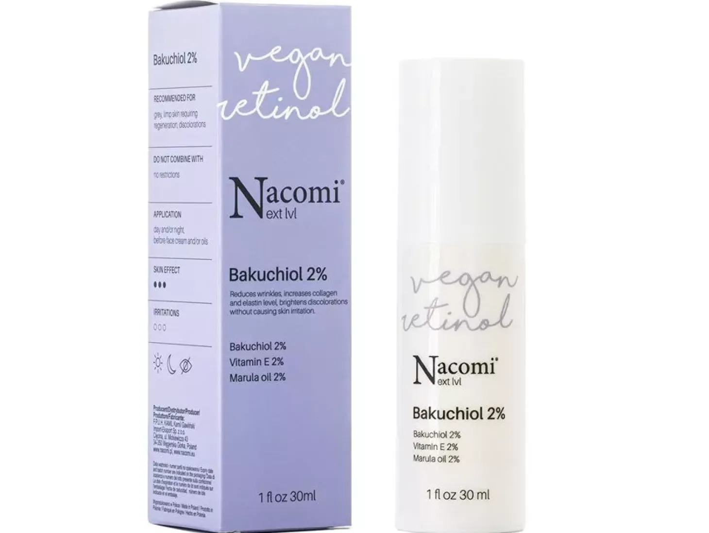 Nacomi - Next Level - Bakuchiol 2% - Serum z Bakuchiolem 2% - 30ml