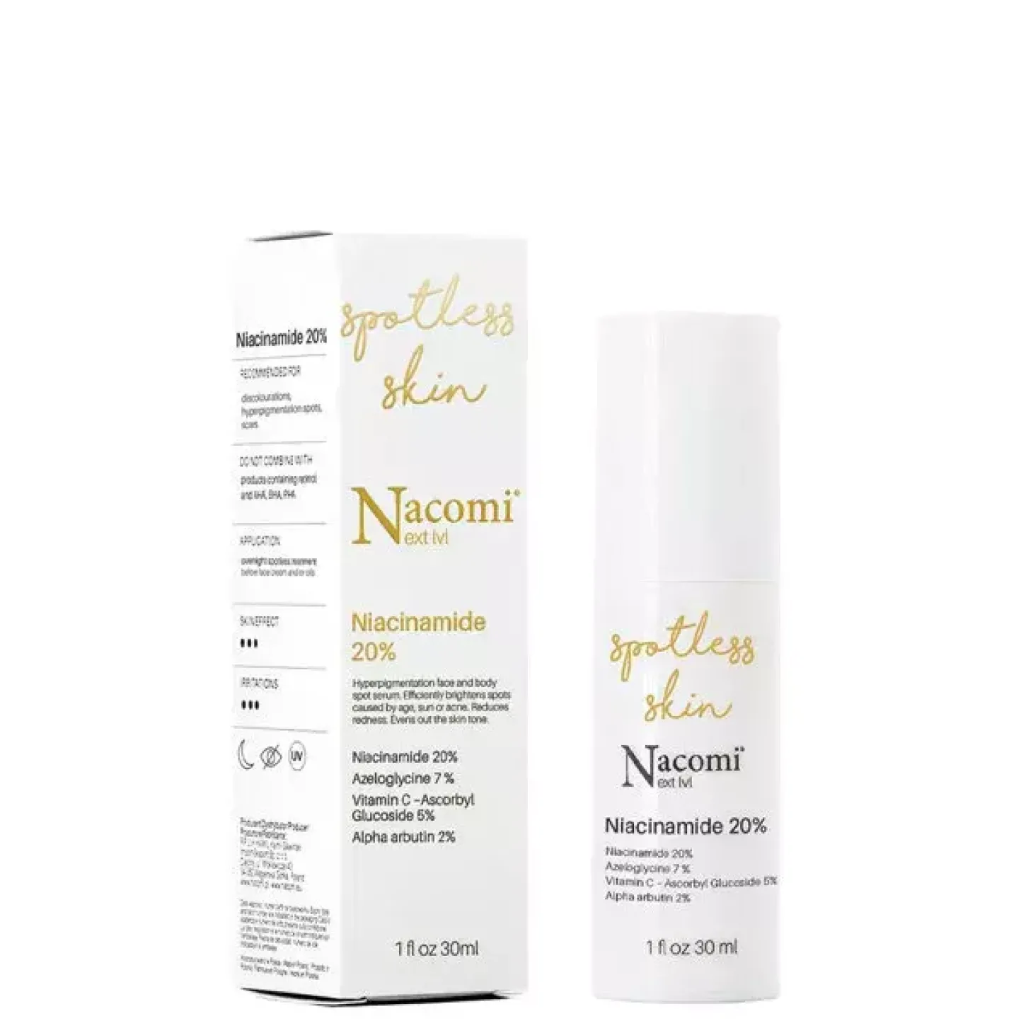 Nacomi - Next Level - Niacinamide 20% - Punktowe Serum Rozjaśniające z 20% Niacynamidem - 30ml