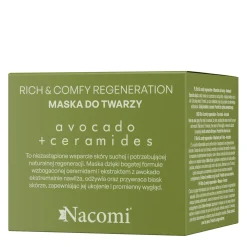 Nacomi - Rich & Comfy Regeneration - Maseczka do Twarzy - Awokado - 40ml
