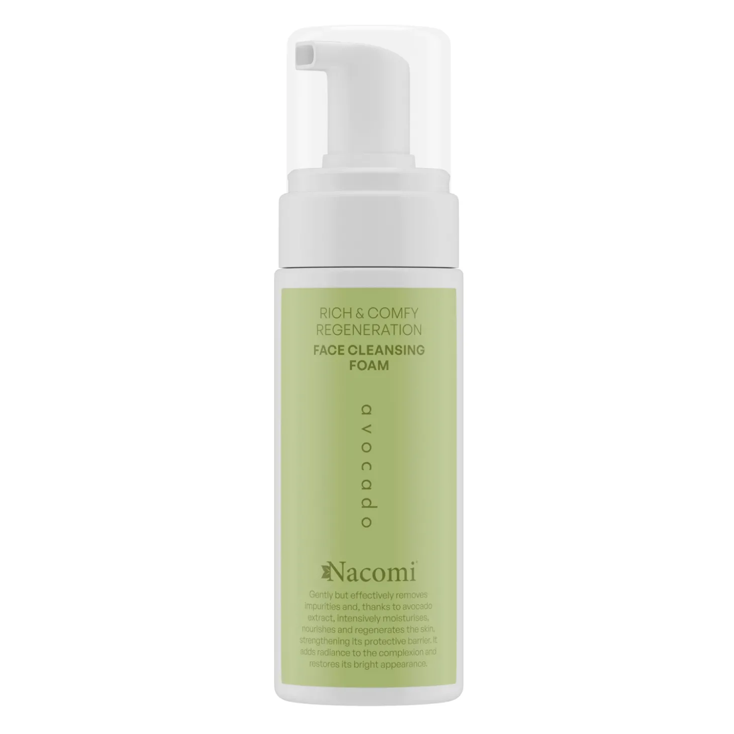 Nacomi - Rich & Comfy Regeneration - Pianka Oczyszczająca do Twarzy - Avocado - 150ml