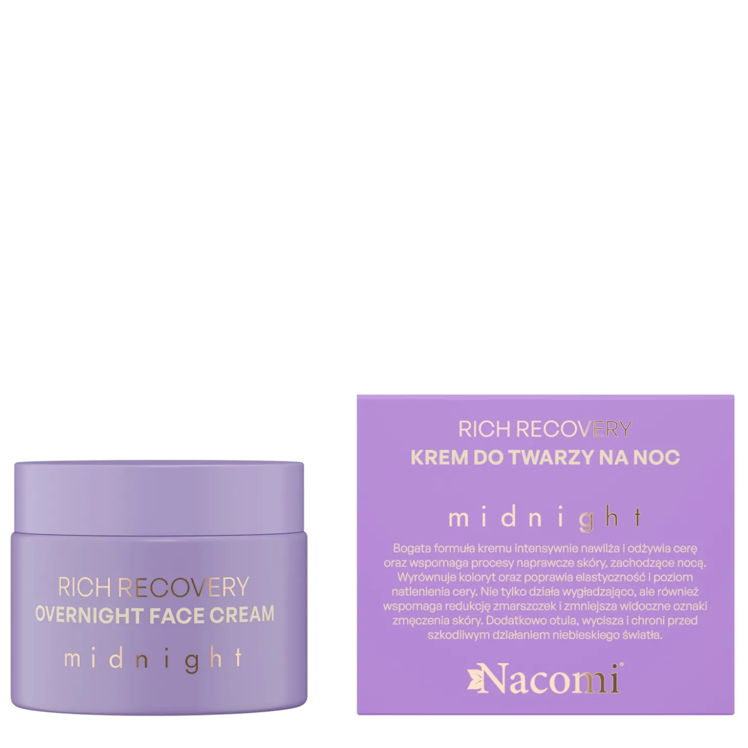 Nacomi - Rich Recovery - Krem do Twarzy - Midnight - 40ml