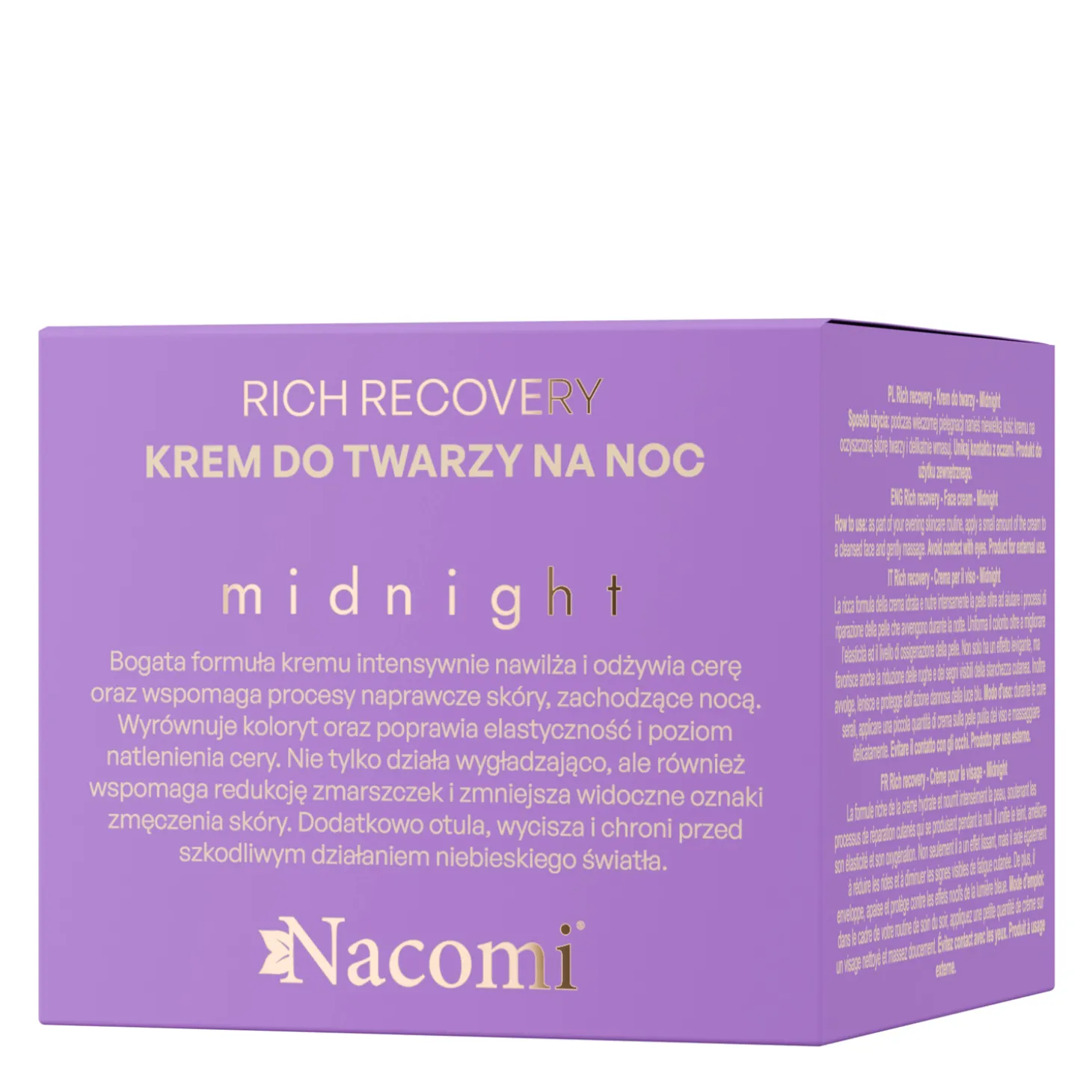 Nacomi - Rich Recovery - Krem do Twarzy - Midnight - 40ml