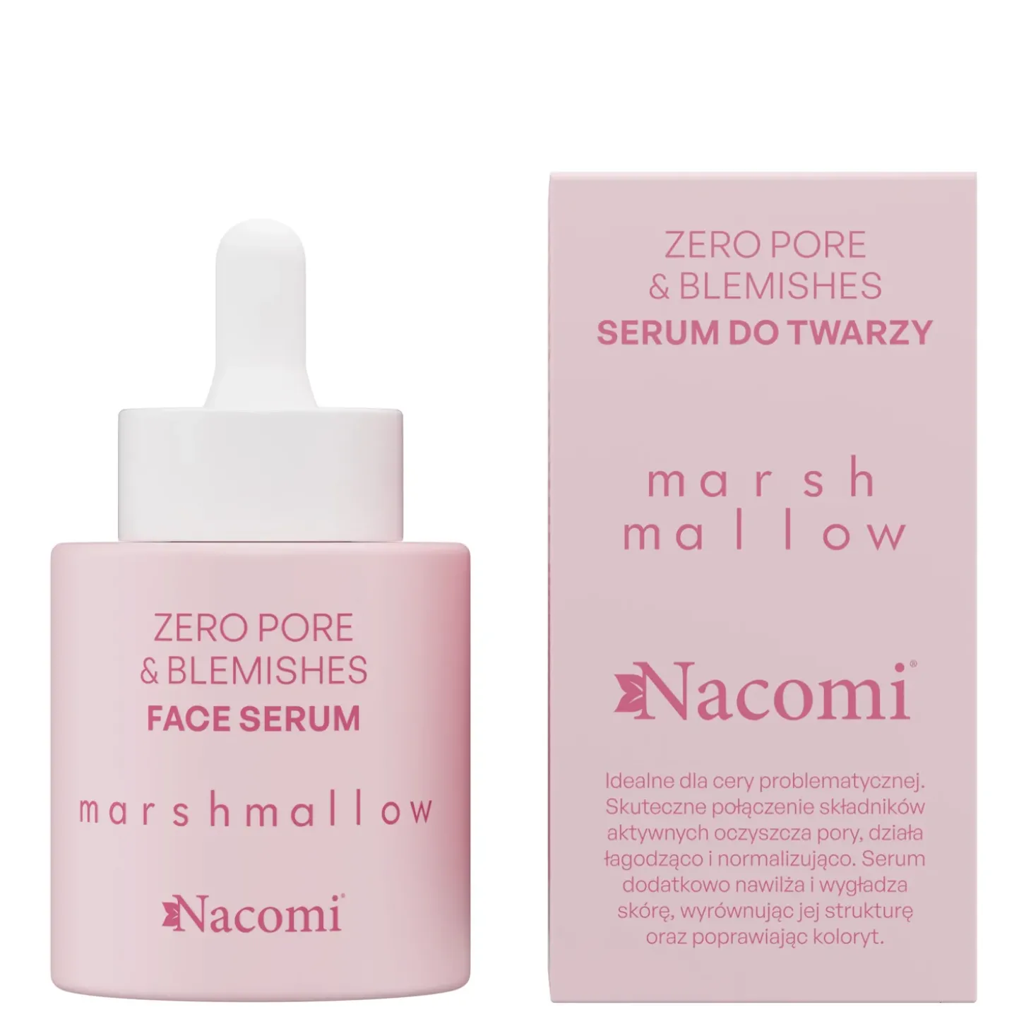 Nacomi - Zero Pore & Blemishes - Serum do Twarzy - Marshmallow - 30ml