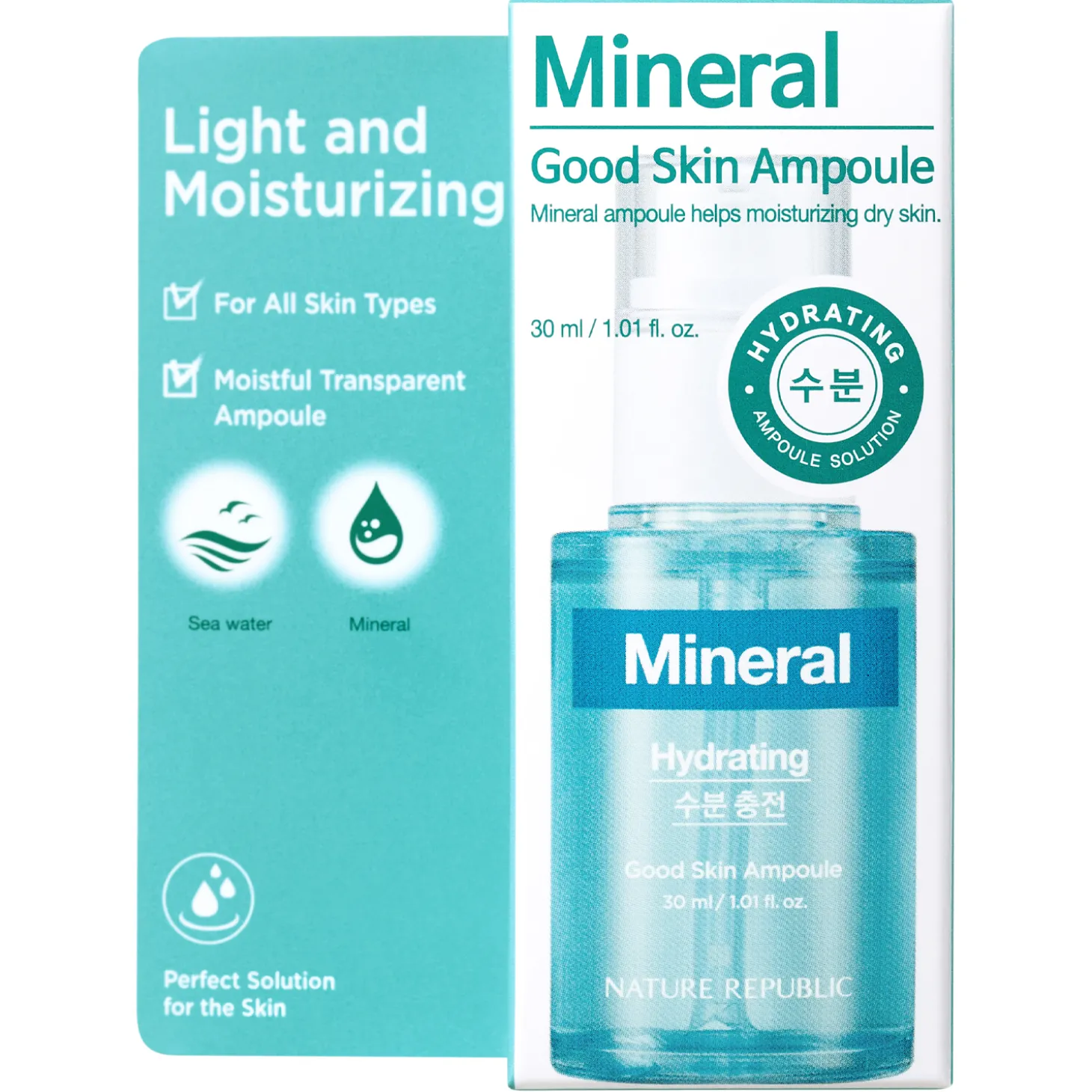 Nature Republic - Good Skin Mineral Ampoule - Nawilżające Serum do Twarzy - 30ml