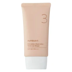 Numbuzin - No.3 - Porcelain Base-skip Tone Up Beige - Tonujący Krem 3w1 - 50ml