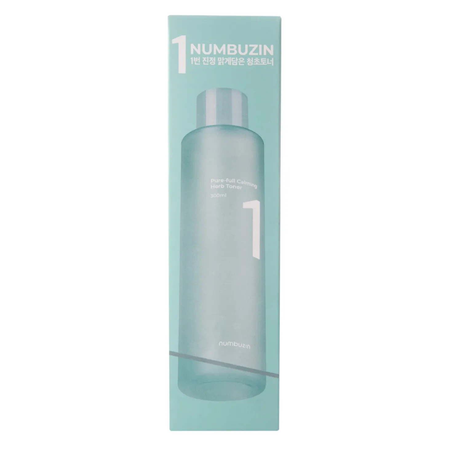 Numbuzin - No.1 - Pure-full Calming Herb Toner - Kojący Tonik z Pstrolistką i Wąkrotą - 300ml
