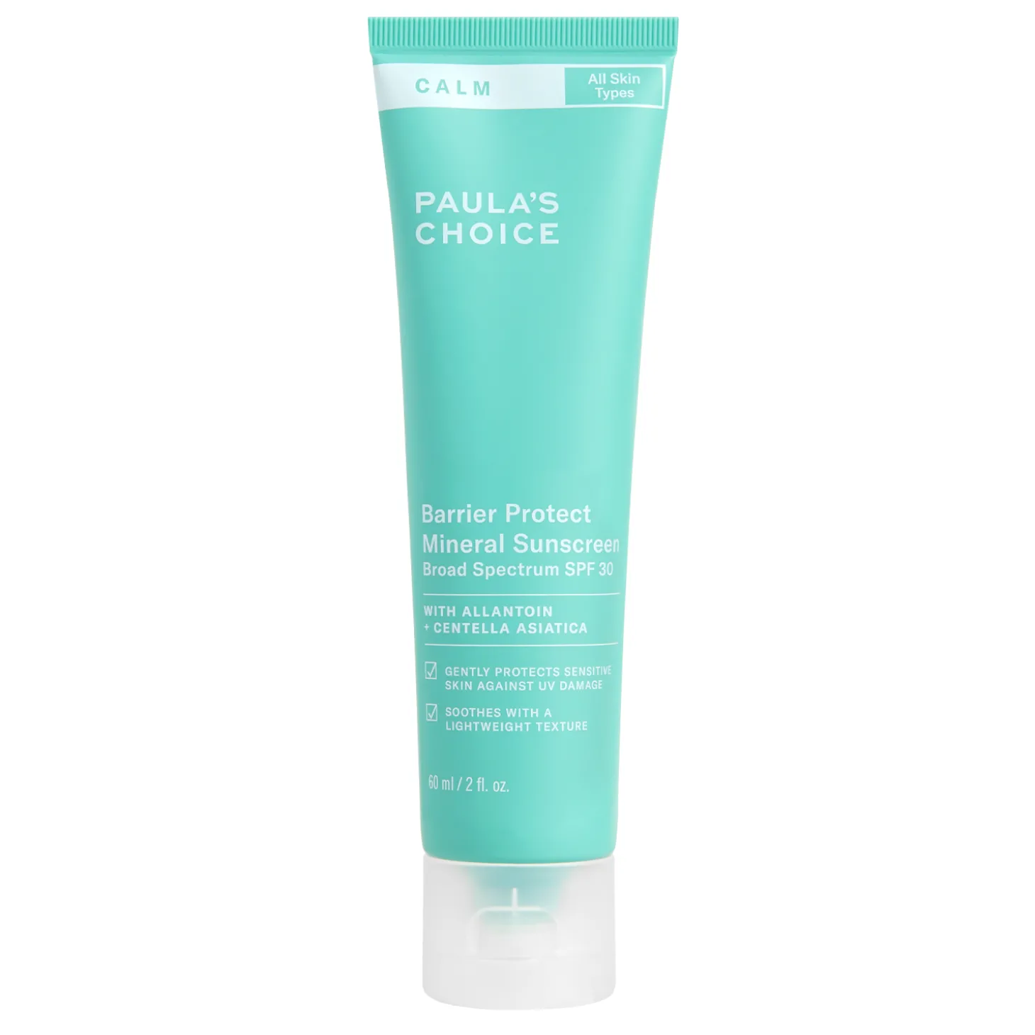 Paula's Choice - Calm Barrier Protect Mineral Sunscreen SPF 30 - Mineralny Krem Przeciwsłoneczny - 60ml