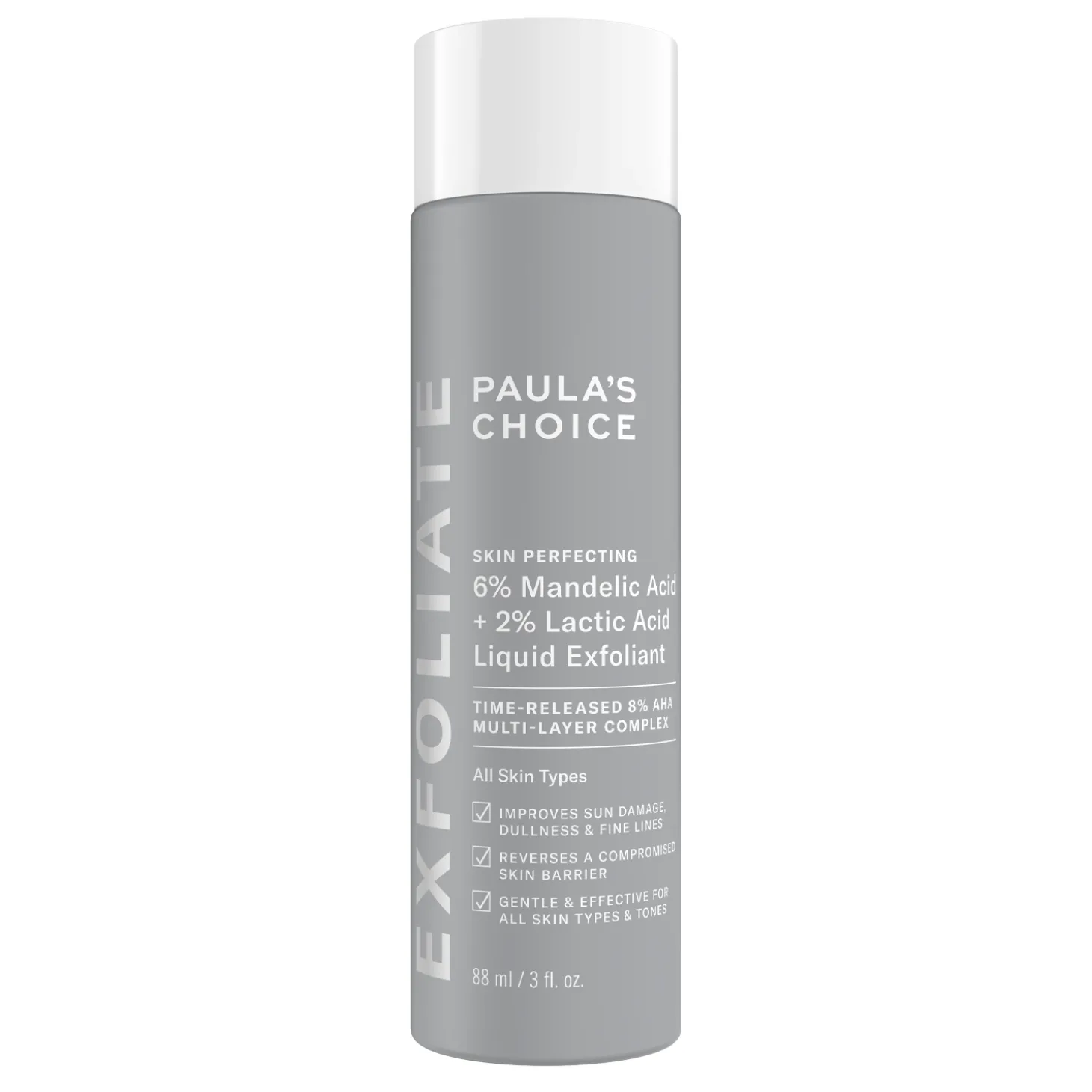 Paula's Choice - 6% Mandelic Acid + 2% Lactic Acid Liquid Exfoliant - Płyn Złuszczający do Twarzy - 88ml