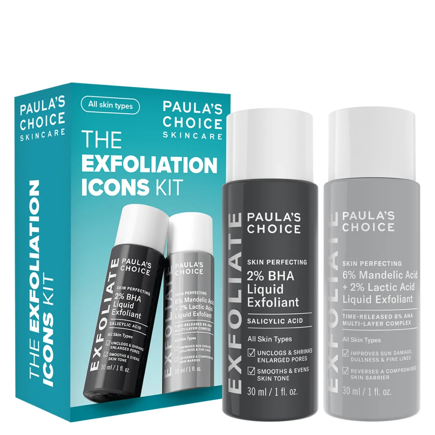 Paula's Choice - Multi-Level Exfoliation Trial Kit - Zestaw Wielopoziomowego Złuszczania