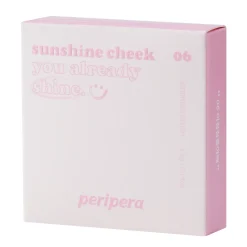 Peripera - Pure Blushed Sunshine Cheek - Róż do Policzków - 06 Morning Blush - 4,2g