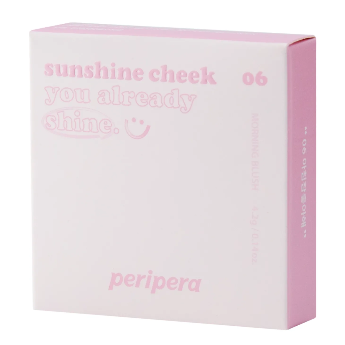 Peripera - Pure Blushed Sunshine Cheek - Róż do Policzków - 06 Morning Blush - 4,2g
