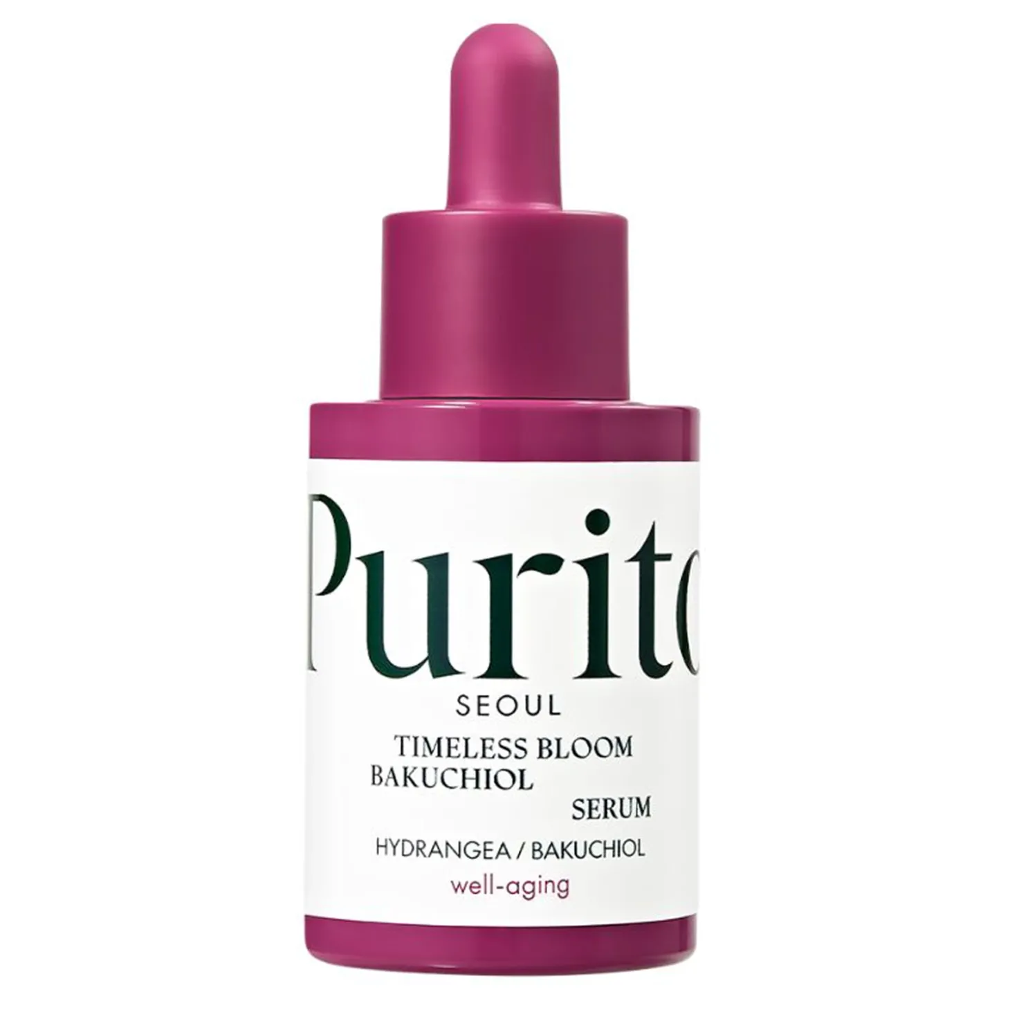 Purito Seoul - Timeless Bloom Bakuchiol Serum - Przeciwzmarszczkowe Serum z Bakuchiolem - 30ml
