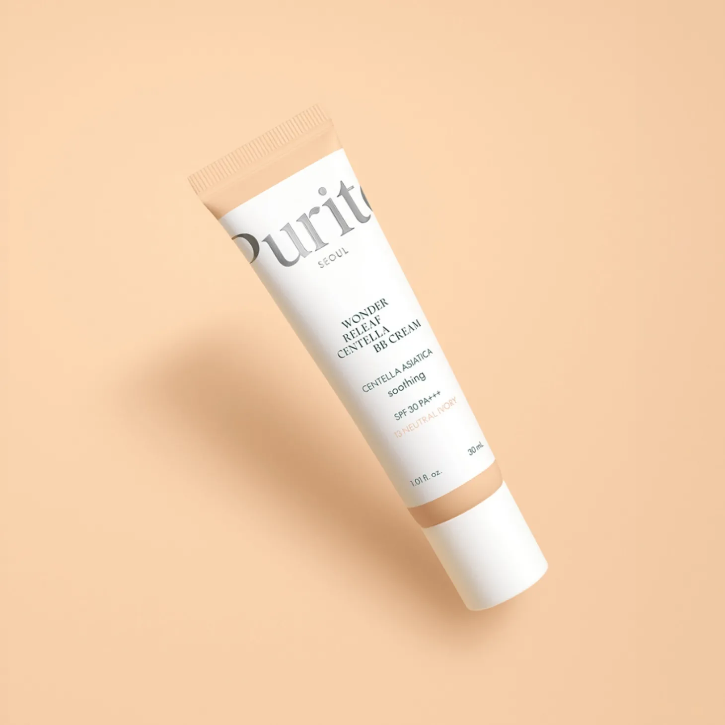 Purito Seoul - Wonder Releaf Centella BB Cream SPF 30 PA+++ #13 Neutral Ivory - Krem BB z Wąkrotą Azjatycką - 30ml