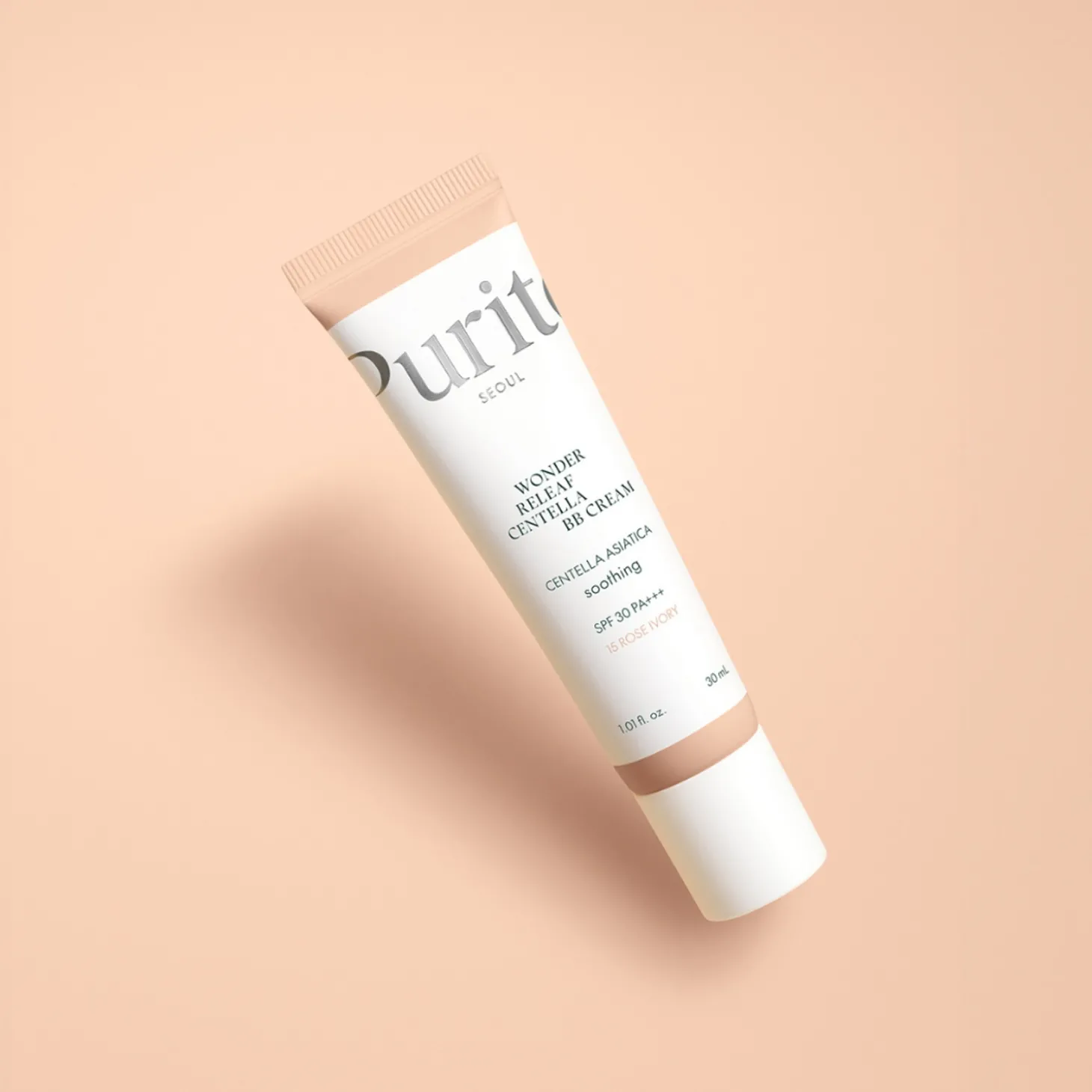 Purito Seoul - Wonder Releaf Centella BB Cream SPF 30 PA+++ #15 Rose Ivory - Krem BB z Wąkrotą Azjatycką - 30ml