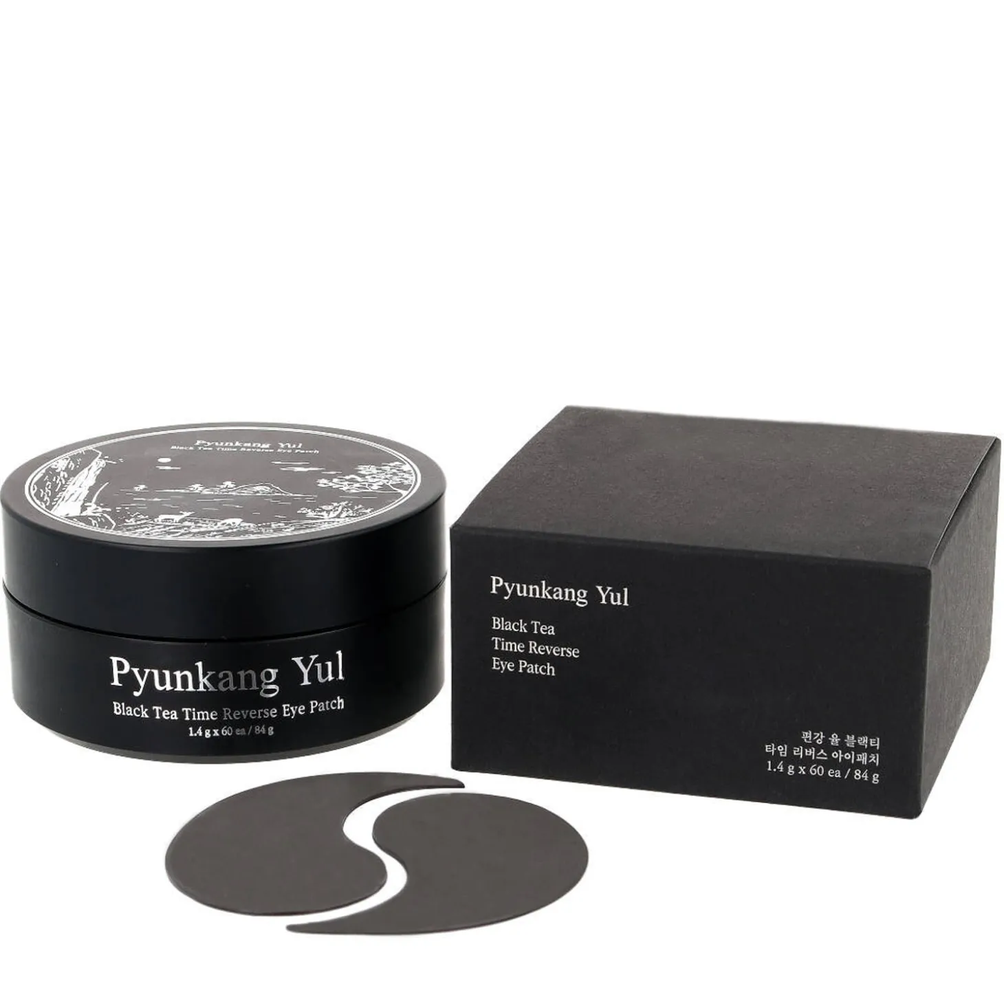 Pyunkang Yul - Black Tea Time Reverse Eye Patch - Hydrożelowe Płatki pod Oczy - 60szt