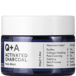 Q+A - Activated Charcoal - Face Mask - Maska do Twarzy z Aktywnym Węglem - 50ml