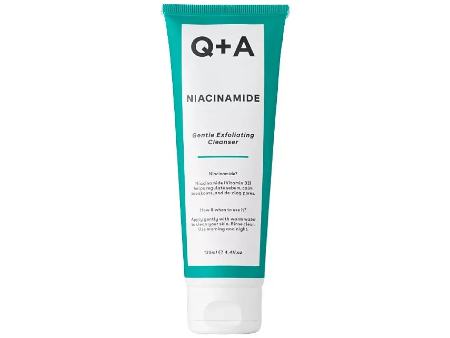 Q+A - Niacinamide - Gentle Exfoliating Cleanser - Żel Oczyszczający z Niacynamidem - 125ml