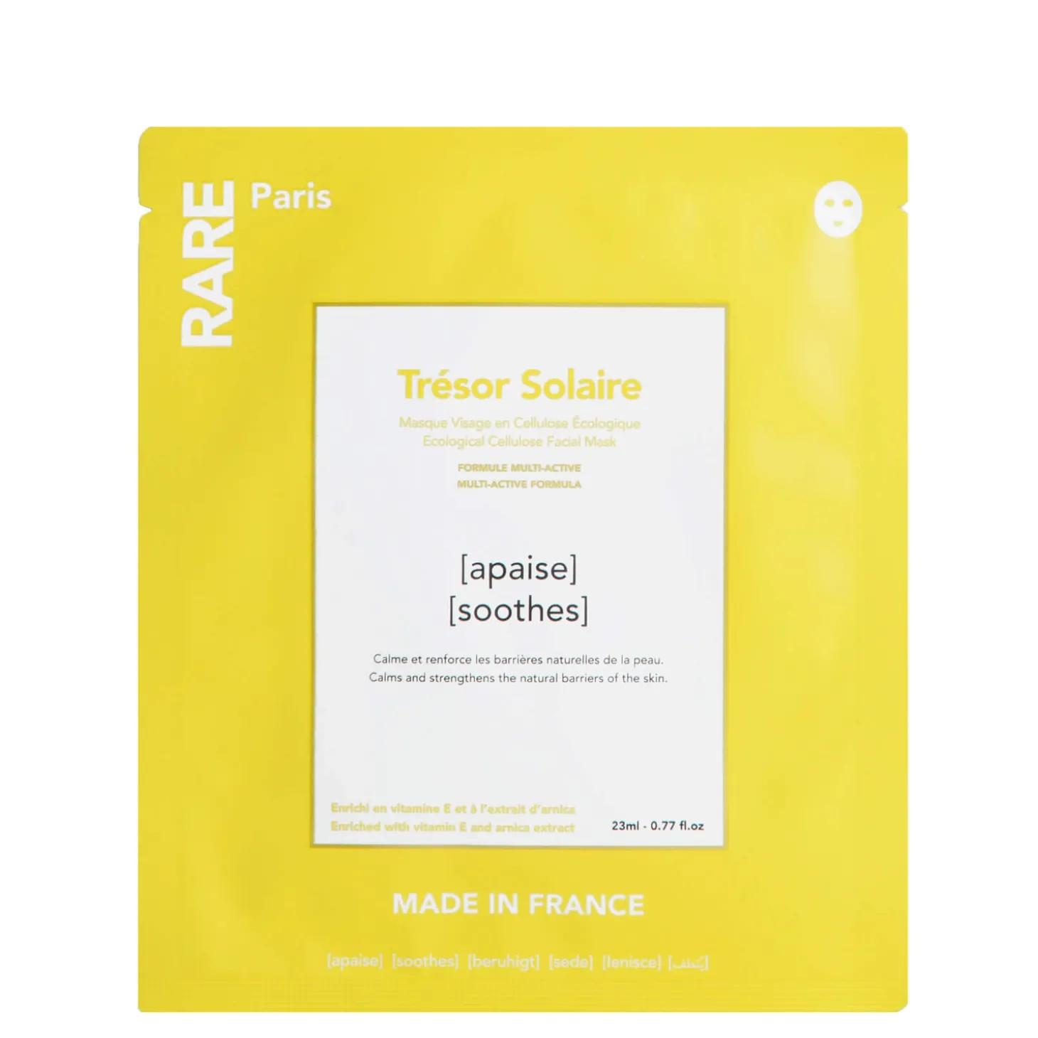 Rare Paris - Trésor Solaire Box - Zestaw Kojących Masek w Płachcie - 5x23ml