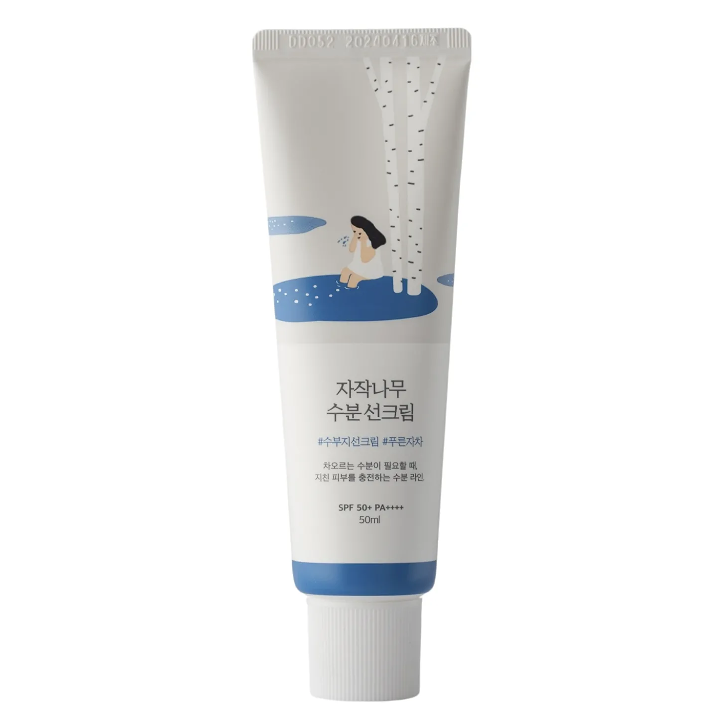 Round Lab - Birch Juice Moisturizing Sun Cream SPF50+ PA++++ - Krem Przeciwsłoneczny - 50ml
