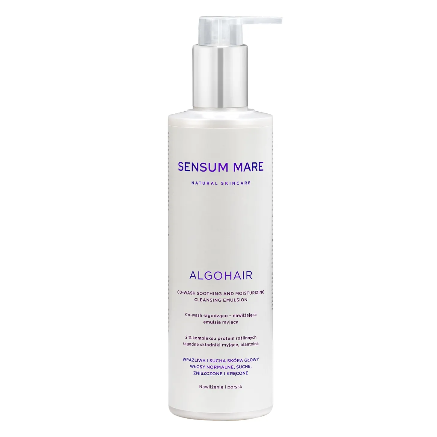 Sensum Mare - Algohair - Co-Wash Soothing and Moisturizing Cleansing Emulsion - Łagodząco - Nawilżająca Emulsja Myjąca - 250ml