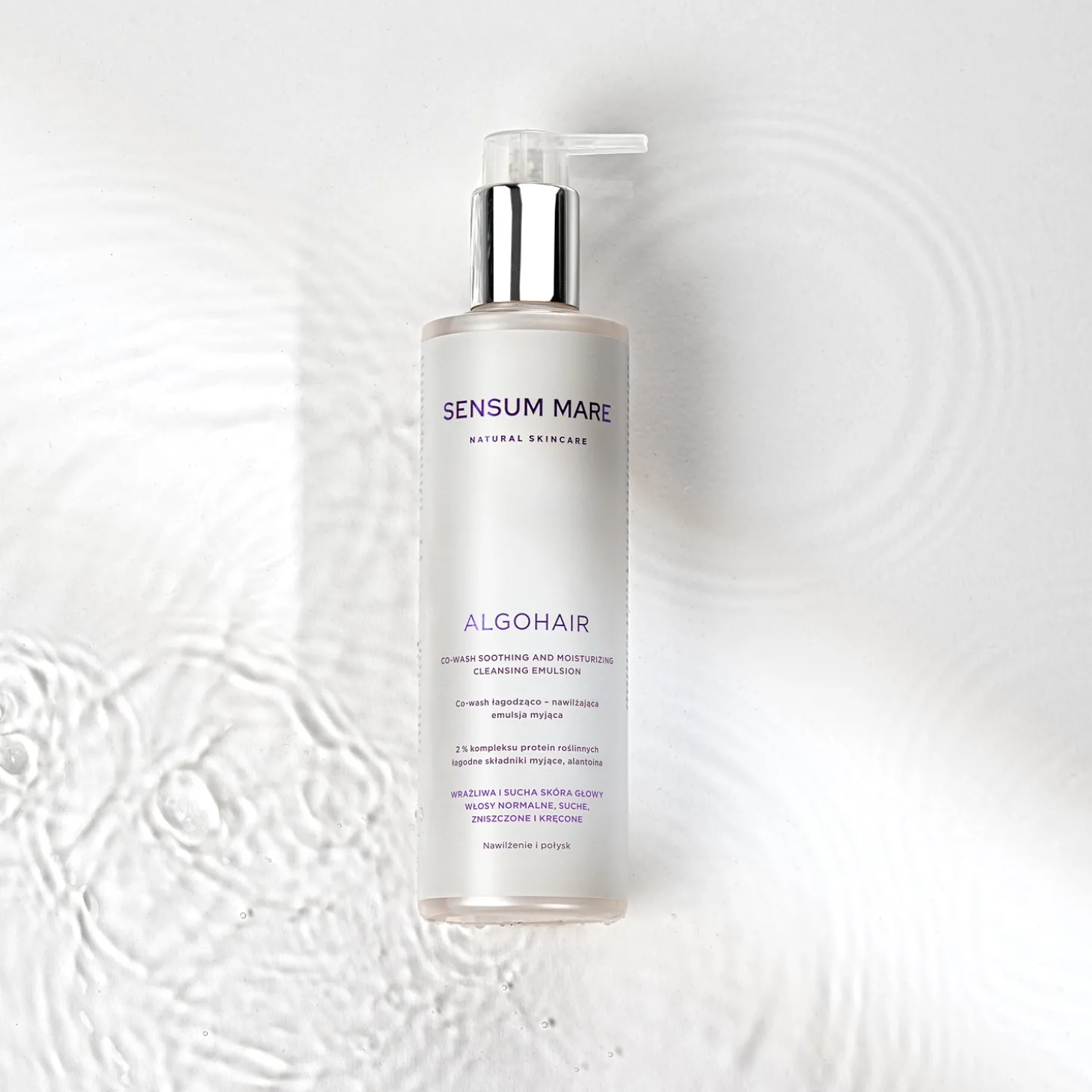 Sensum Mare - Algohair - Co-Wash Soothing and Moisturizing Cleansing Emulsion - Łagodząco - Nawilżająca Emulsja Myjąca - 250ml