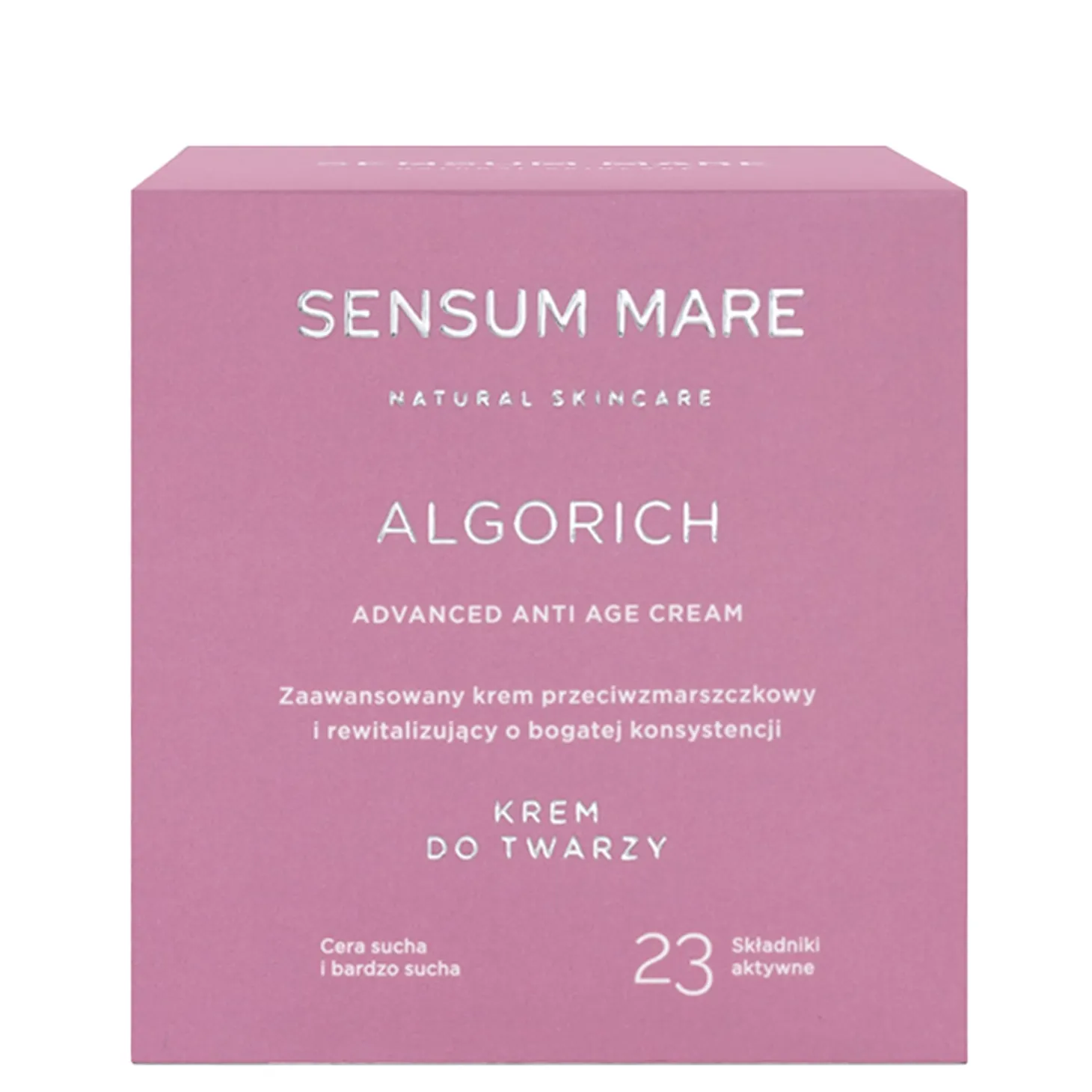 Sensum Mare - Algorich - Advanced Anti Age Cream - Zaawansowany Krem Przeciwzmarszczkowy i Rewitalizujący o Bogatej Konsystencji - 50ml