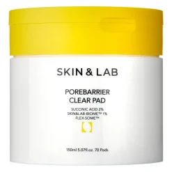 Skin&Lab - Porebarrier Clear Pad - Płatki do Twarzy Oczyszczające Pory - 70szt/150ml