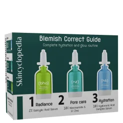 Skincyclopedia - Blemish Guide Set - Kuracja Przeciw Niedoskonałościom - 3x15ml