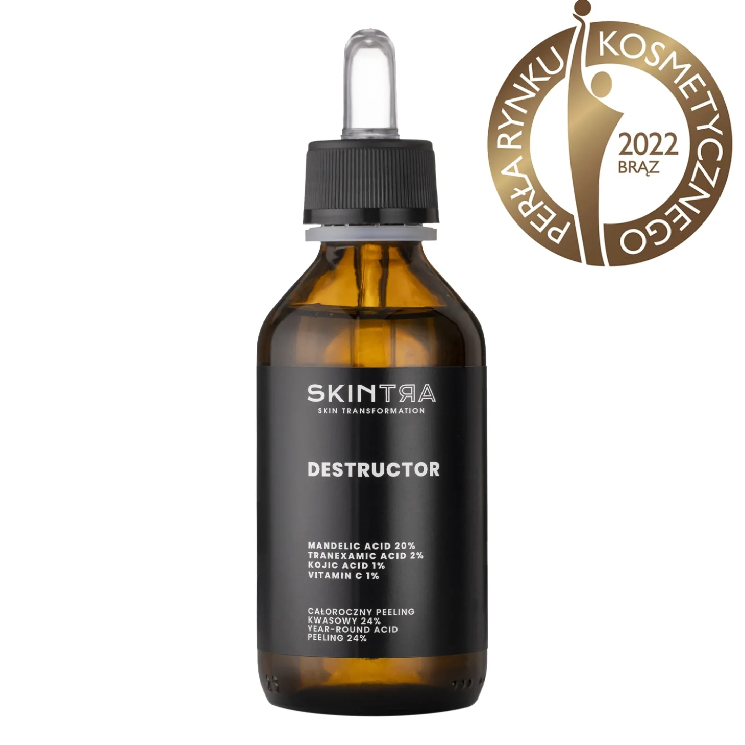 SkinTra - Destructor - Całoroczny Peeling Kwasowy 24% - 100ml