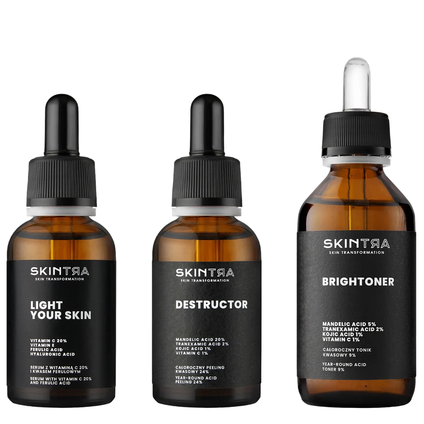 SkinTra - Zestaw «Oczyszczenie i Rozjaśnienie»