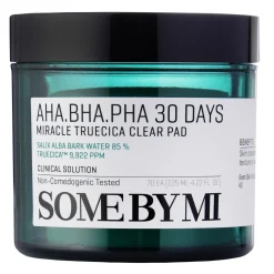 Some By Mi - AHA BHA PHA 30 Days Miracle Truecica Clear Pad - Złuszczające Płatki do Cery Problematycznej - 70szt
