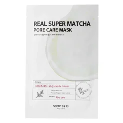 Some By Mi - Real Super Matcha Pore Care Mask - Oczyszczająca Maska w Płachcie - 20g