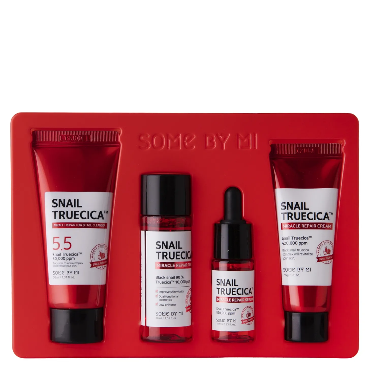 Some By Mi - Snail Truecica Miracle Repair Starter Kit - Zestaw Kosmetyków dla Skóry Problematycznej