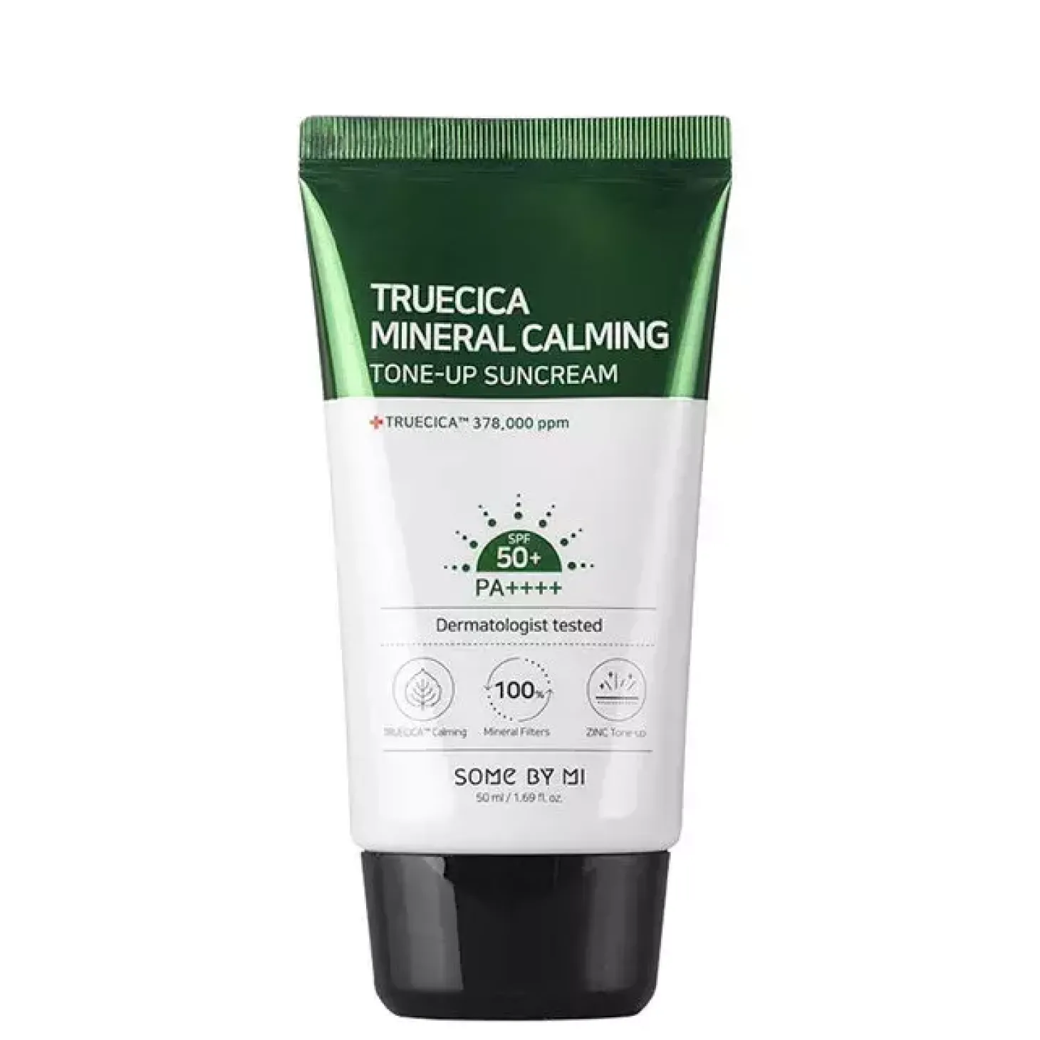 Some By Mi - Truecica Mineral Calming Tone-Up Suncream SPF50+/PA++++ - Krem Ochronny z Filtrami Mieszanymi - 50ml