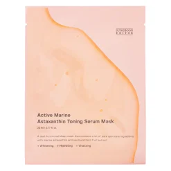 Sungboon Editor - Active Marine Astaxanthin Toning Serum Mask  - Rozświetlająca Maska do Twarzy w Płachcie - 1szt/23ml