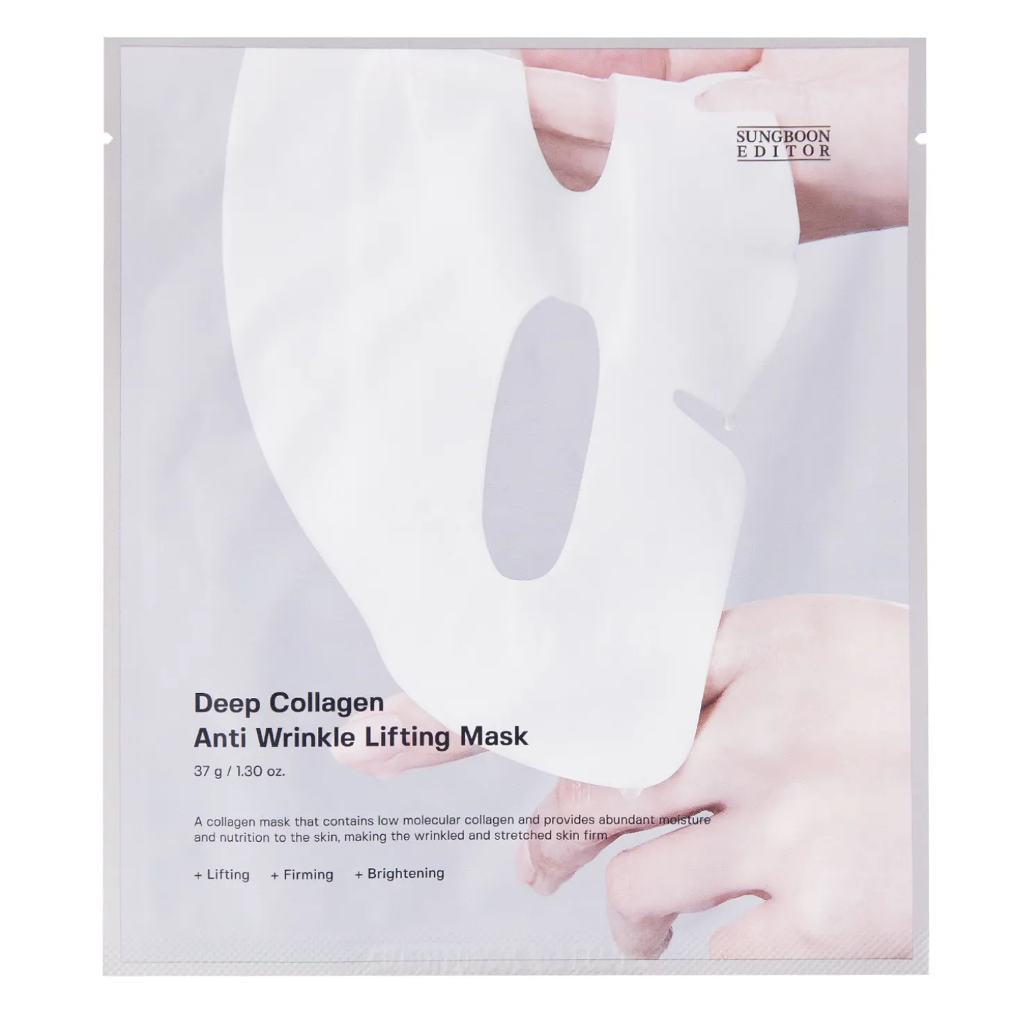 Sungboon Editor - Deep Collagen Anti Wrinkle Lifting Mask - Ujędrniająca Maska Hydrożelowa do Twarzy - 1szt/37g