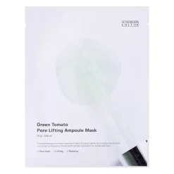 Sungboon Editor - Green Tomato Pore Lifting Ampoule Mask - Maska w Płachcie Zmniejszająca Widoczność Porów - 1szt/23g