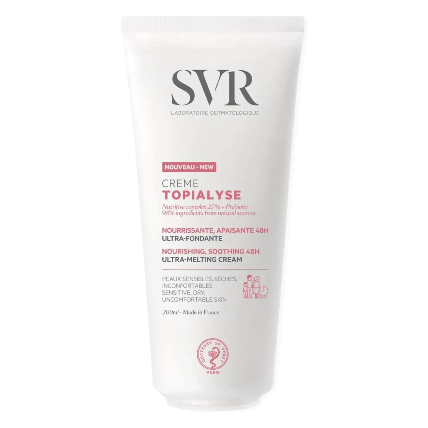 SVR - Topialyse Creme - Odżywczy Krem do Twarzy i Ciała - 200ml
