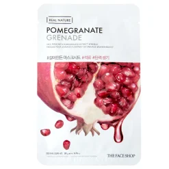 The Face Shop - Real Nature Face Mask Pomegranate - Ujędrniająca Maska w Płachcie z Granatem - 20g