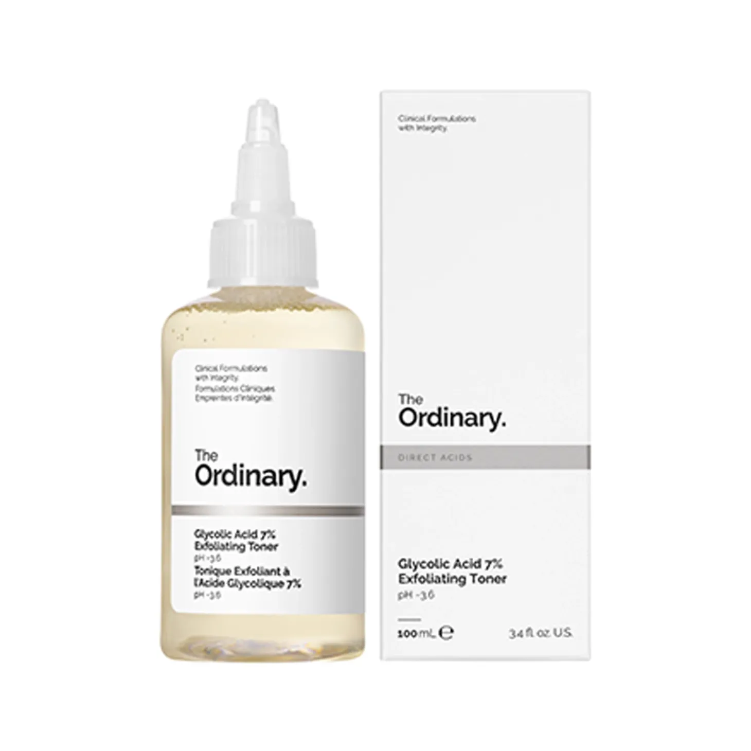 The Ordinary - Glycolic Acid 7% Exfoliating Toner - Tonik Peelingujący z 7% Kwasem Glikolowym - 100ml