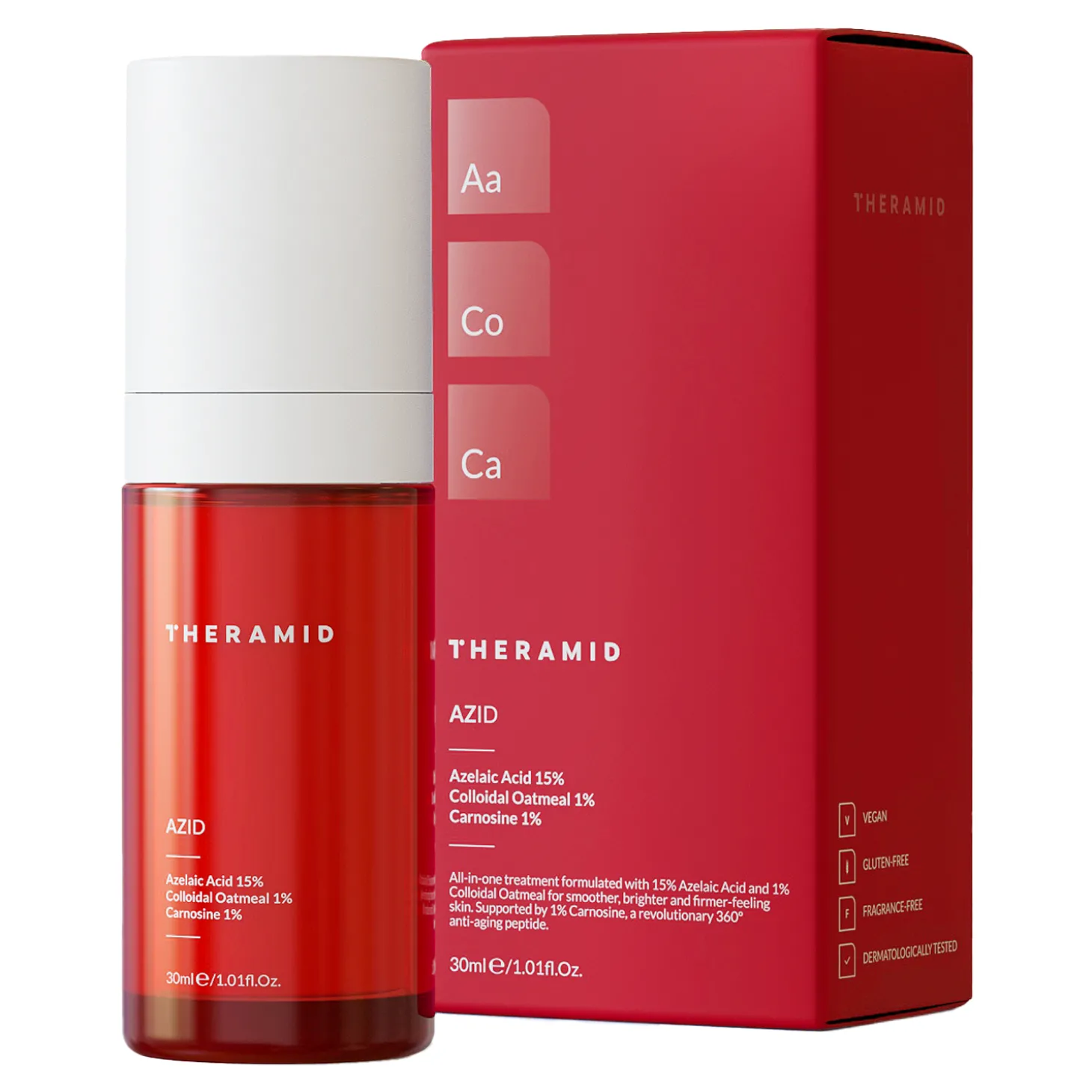 Theramid - AZID 15% Azelaic Acid Treatment - Kuracja z 15% Kwasem Azelainowym - 30ml