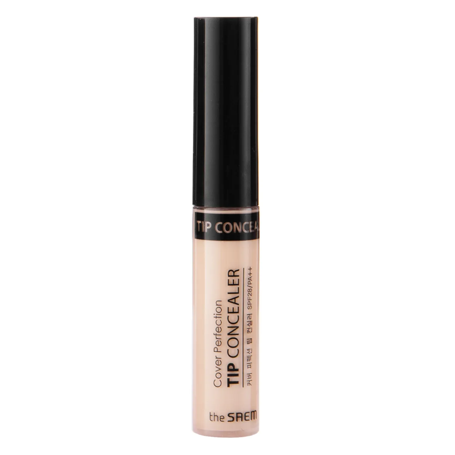 The Saem - Cover Perfection Tip Concealer - SPF28/PA++ - Kryjący Korektor - 1.25 Light Beige - 6,5ml