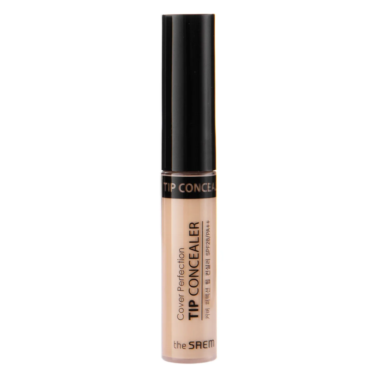 The Saem - Cover Perfection Tip Concealer - SPF 28/PA++ - Kryjący Korektor - 1.75 Middle Beige - 6,5ml