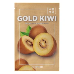 The Saem - Natural Mask Sheet Gold Kiwi - Maska w Płachcie z Wyciągiem ze Złotego Kiwi - 21ml