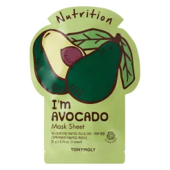 TonyMoly - I`m Real Avocado Mask Sheet Nutrition - Odżywcza Maska do Twarzy w Płachcie - 1szt/21ml