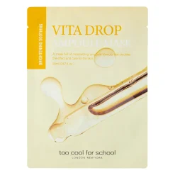 Too Cool for School - Drop Ampoule Mask Sheet Vita Drop Ampoule - Rewitalizująca Maska do Twarzy w Płachcie - 1szt/20g