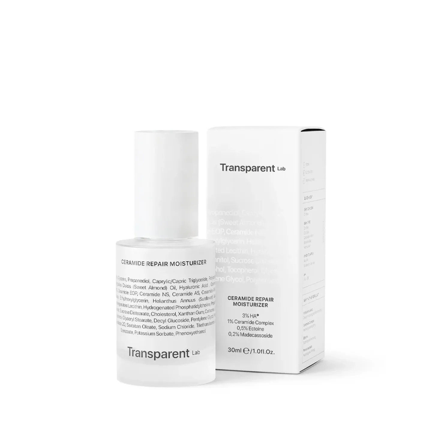Transparent Lab - Ceramide Repair Moisturizer - Intensywnie Regenerujące Serum z Ceramidami - 30ml