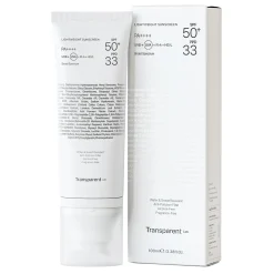 Transparent Lab - Lightweight Sunscreen SPF50+ - Lekki Krem Przeciwsłoneczny - 100ml