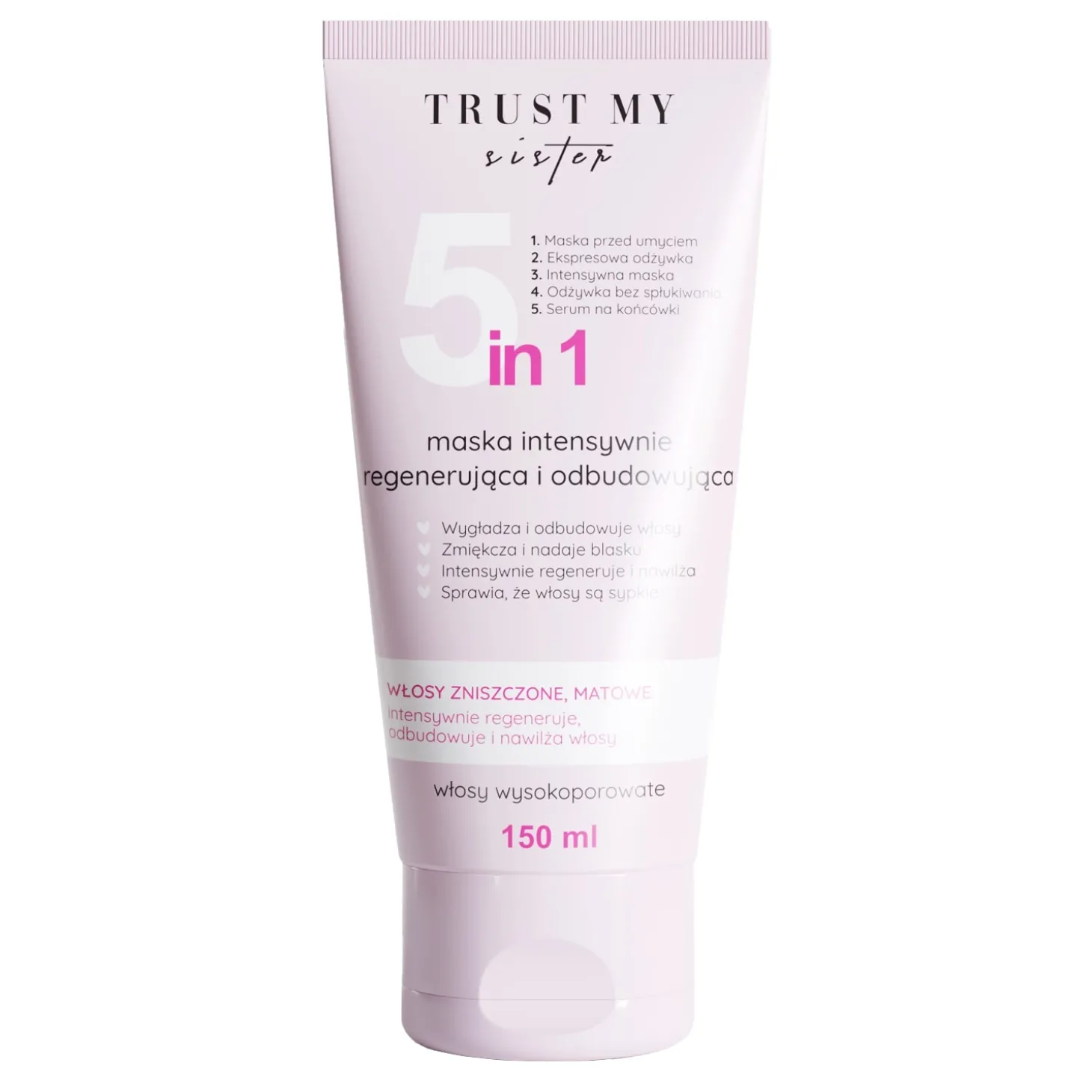 Trust My Sister - Maska 5w1 do Włosów Wysokoporowatych - 150ml